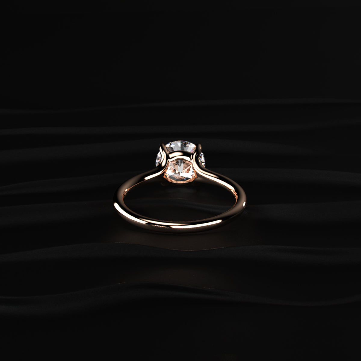 2 Carat Round Solitaire Diamond Ring