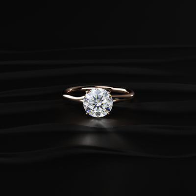 2 Carat Round Solitaire Diamond Ring | Earthly Jewels