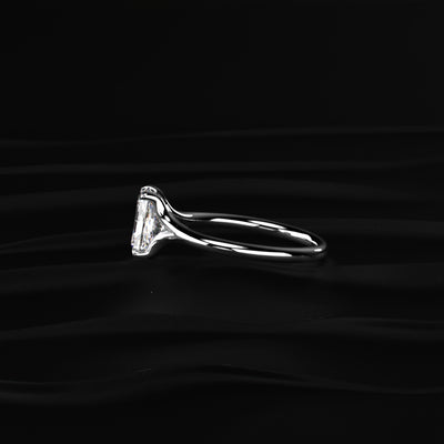 Radiant Solitaire Engagement Ring| Earthly Jewels