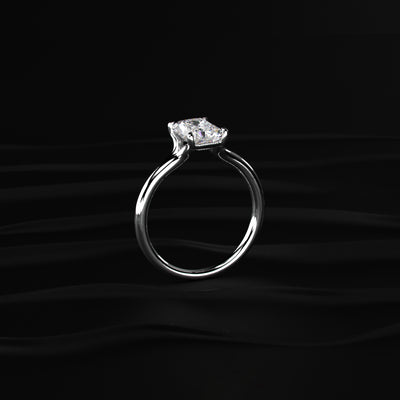 Radiant Solitaire Engagement Ring| Earthly Jewels