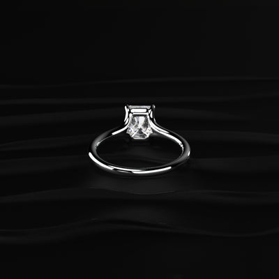 Radiant Solitaire Engagement Ring| Earthly Jewels