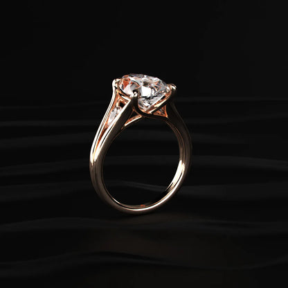 Pear Trilogy Engagement Ring | Earthly Jewels