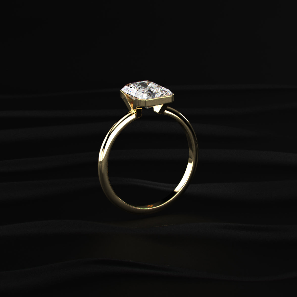 2 Carat Radiant Cut Engagement Ring