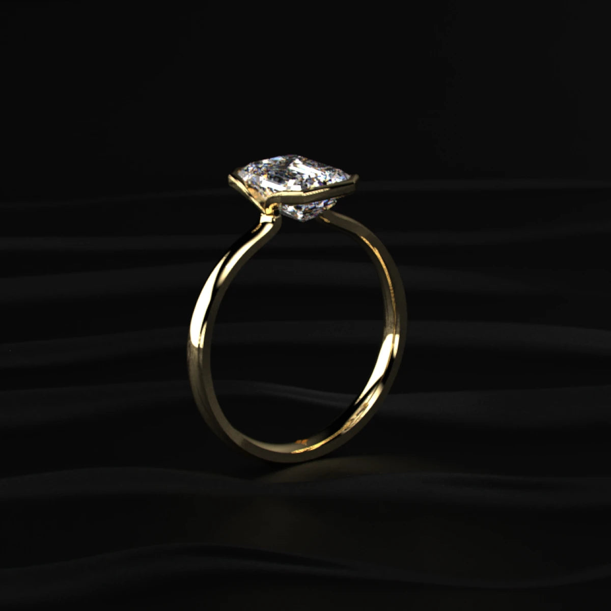 2 Carat Radiant Cut Engagement Ring | Earthly Jewels