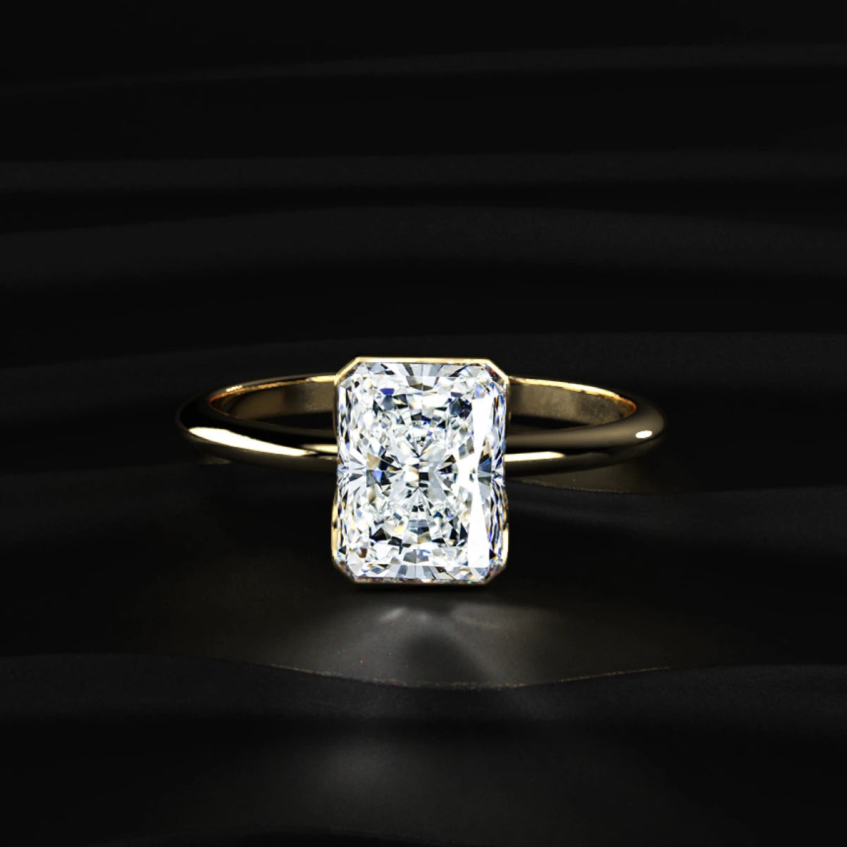 2 Carat Radiant Cut Engagement Ring | Earthly Jewels