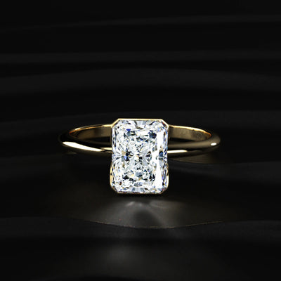 2 Carat Radiant Cut Engagement Ring | Earthly Jewels