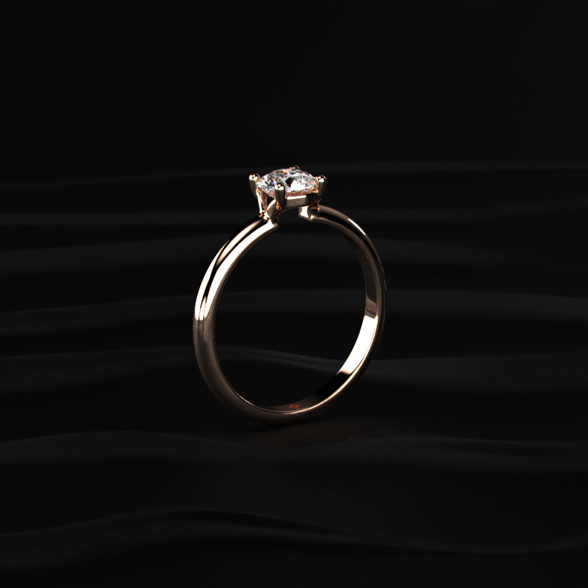 Round Shape Solitaire Ring