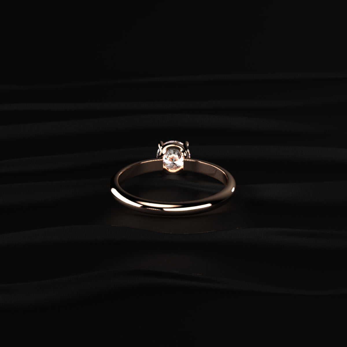 Round Shape Solitaire Ring