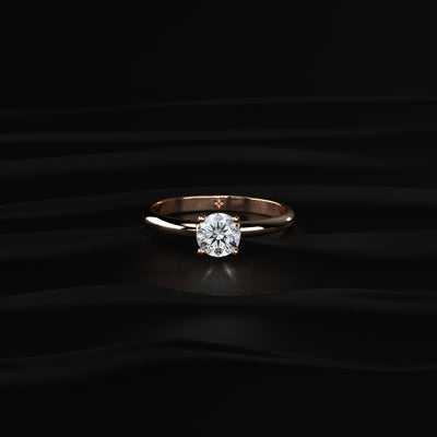 Round Shape Solitaire Ring | Earthly Jewels