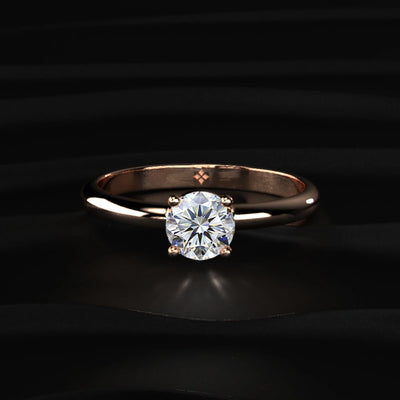 Round Shape Solitaire Ring | Earthly Jewels