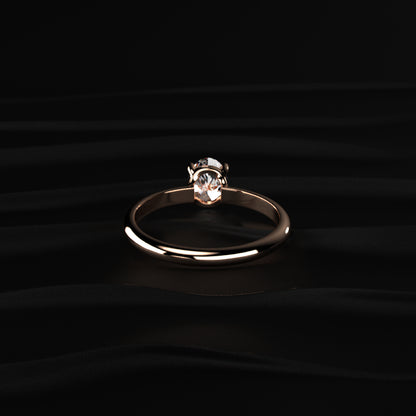 0.5 Oval Solitaire Engagement Ring