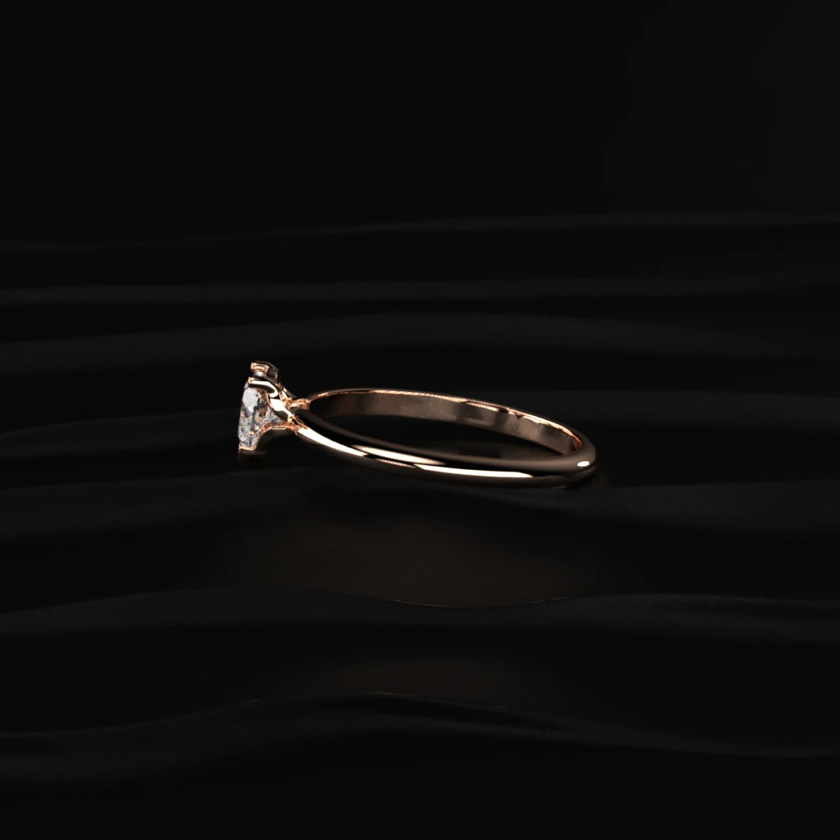 Heart Shape Solitaire Ring | Earthly Jewels