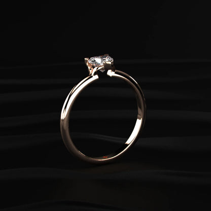 Heart Shape Solitaire Ring | Earthly Jewels