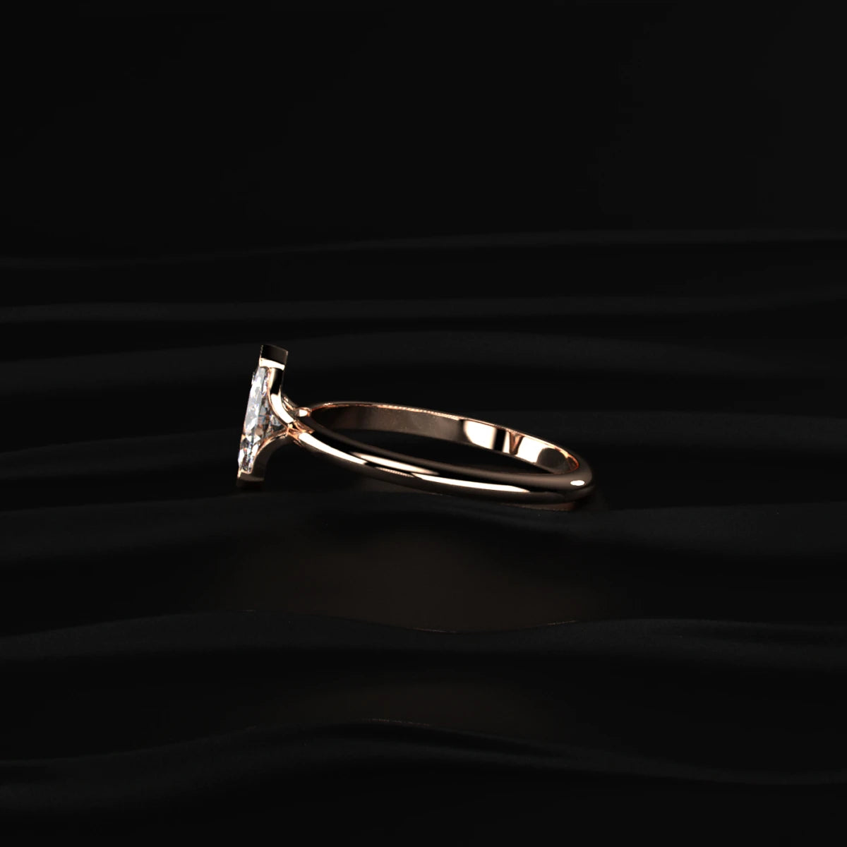 Marquise Solitaire Engagement Ring | Earthly Jewels