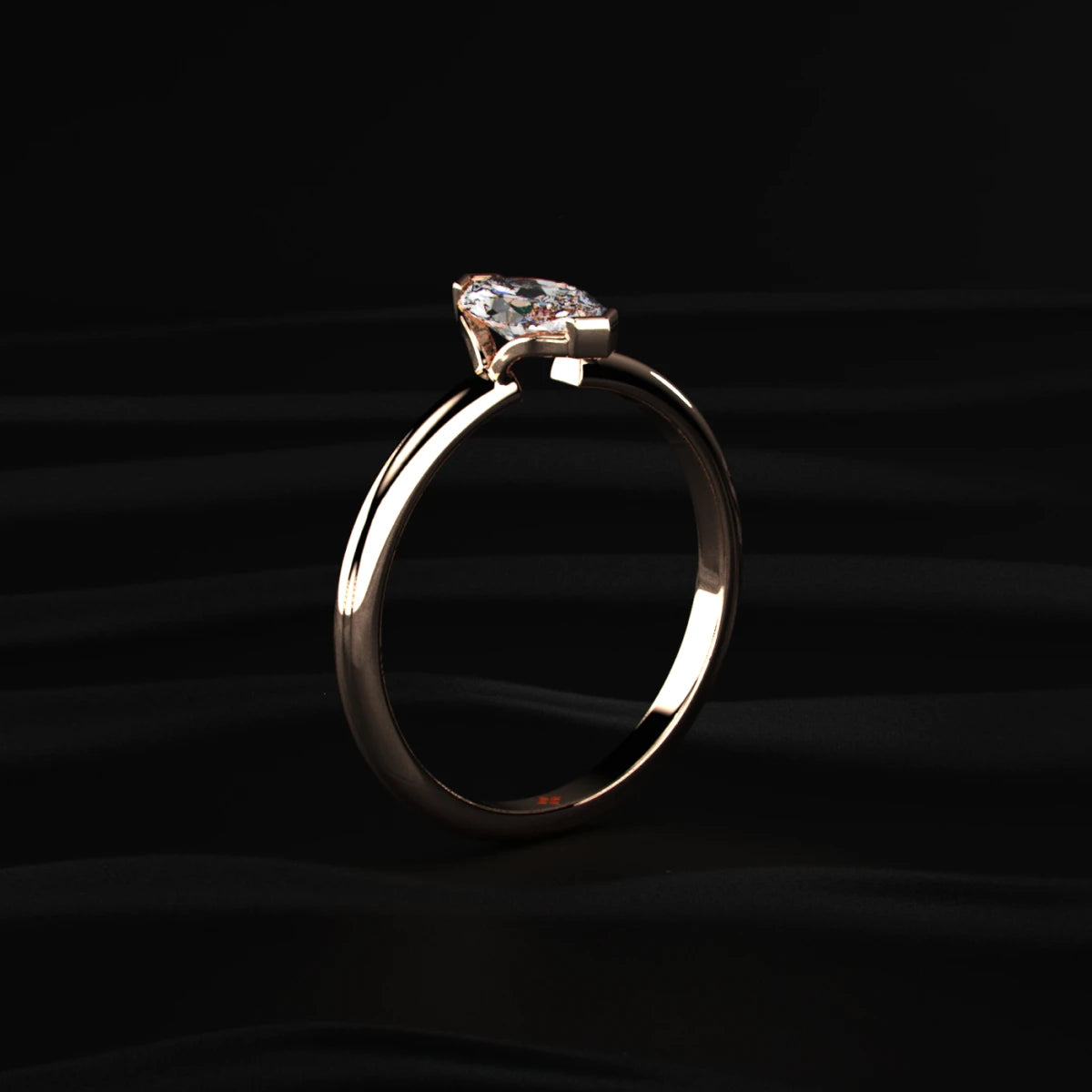 Marquise Solitaire Engagement Ring | Earthly Jewels