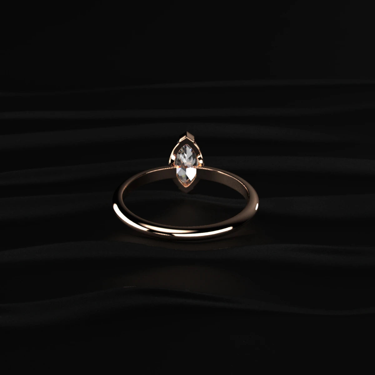 Marquise Solitaire Engagement Ring | Earthly Jewels