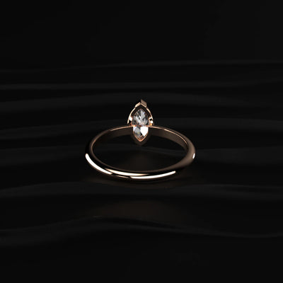 Marquise Solitaire Engagement Ring | Earthly Jewels