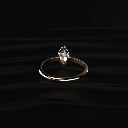Marquise Solitaire Engagement Ring | Earthly Jewels
