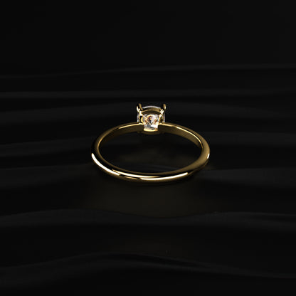 0.5Ct Cushion Beauty Ring | Earthly  Jewels
