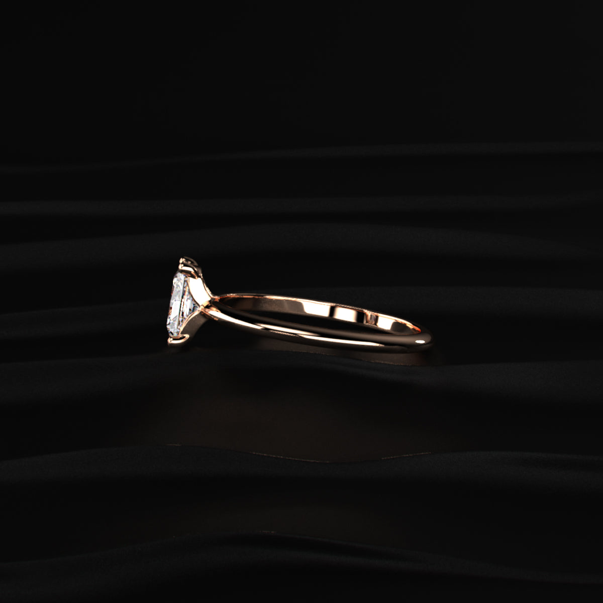Radiant Cut Engagement Ring