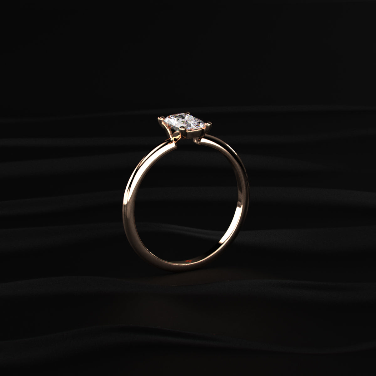 Radiant Cut Engagement Ring