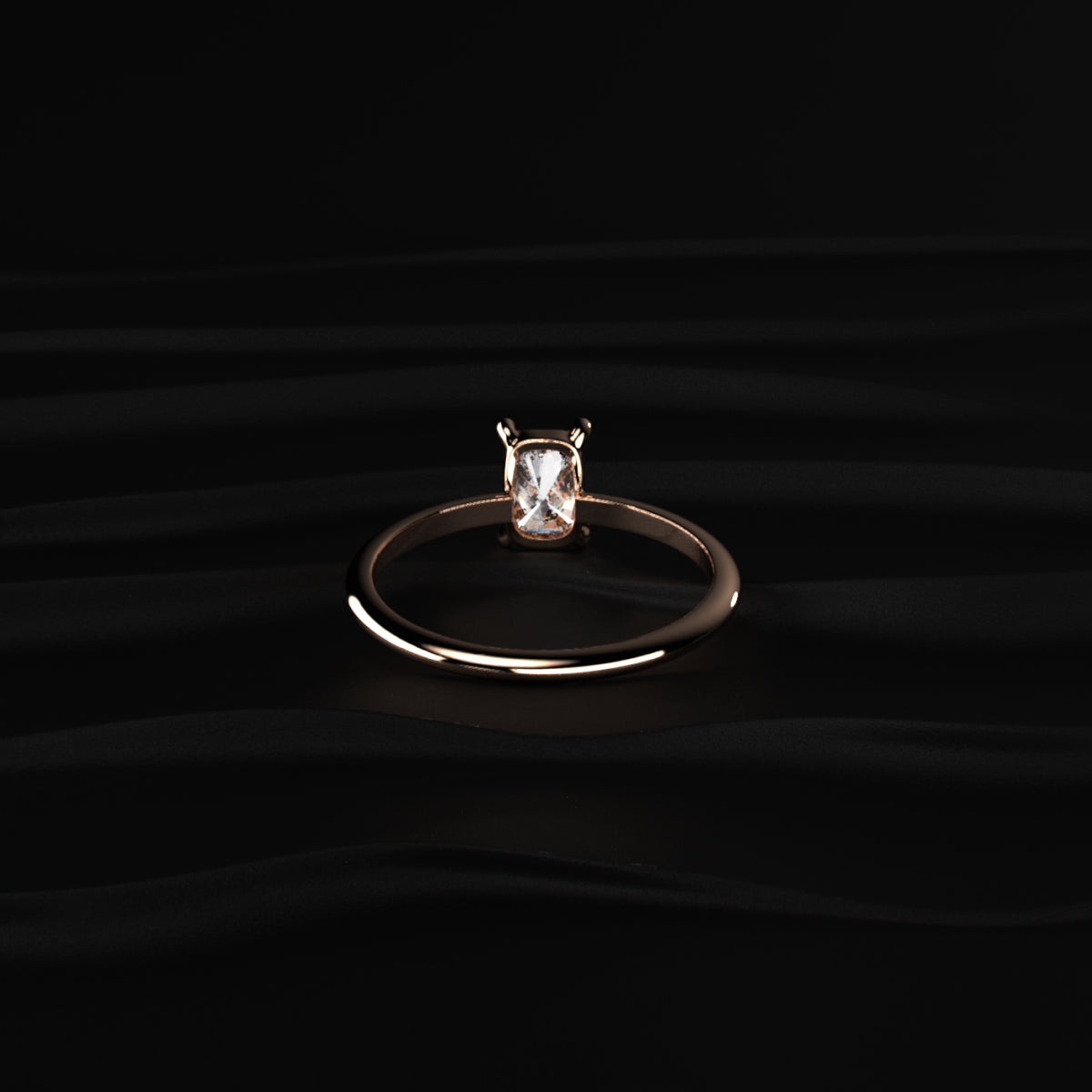Radiant Cut Engagement Ring