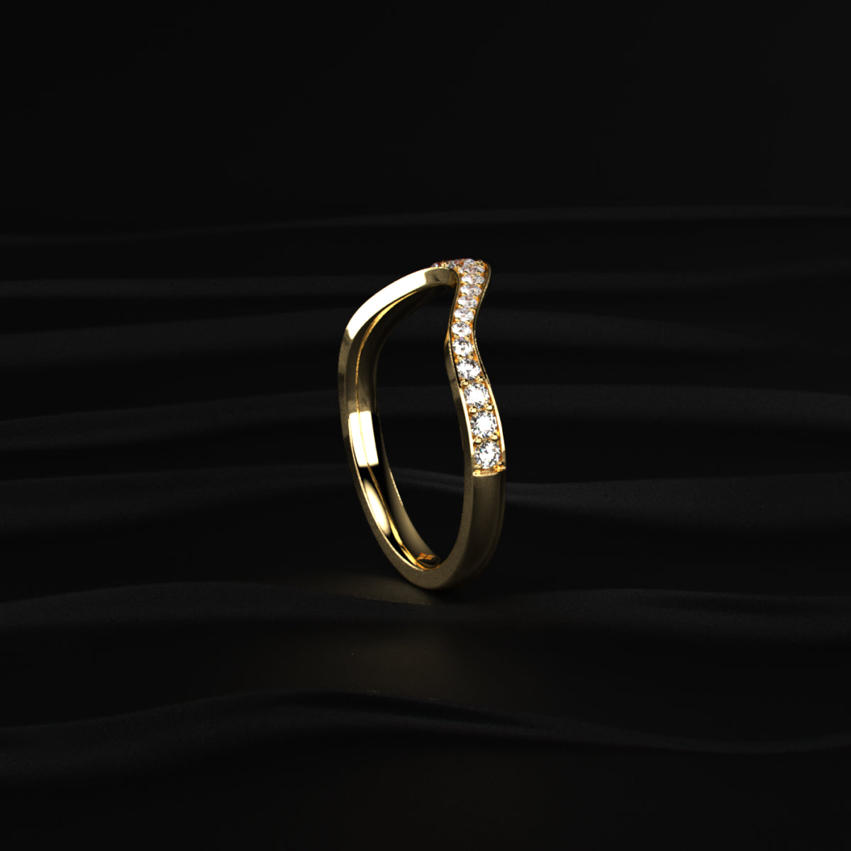 Shop Curved Diamond Band – Perfect Stack Ring