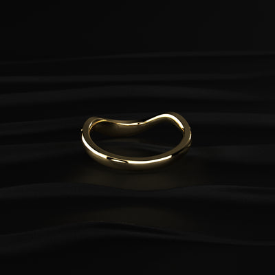 Curved Diamond Stacking Band | Earthly Jewels