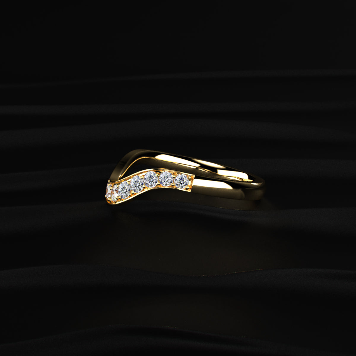 Shop Curved Diamond Band – Perfect Stack Ring