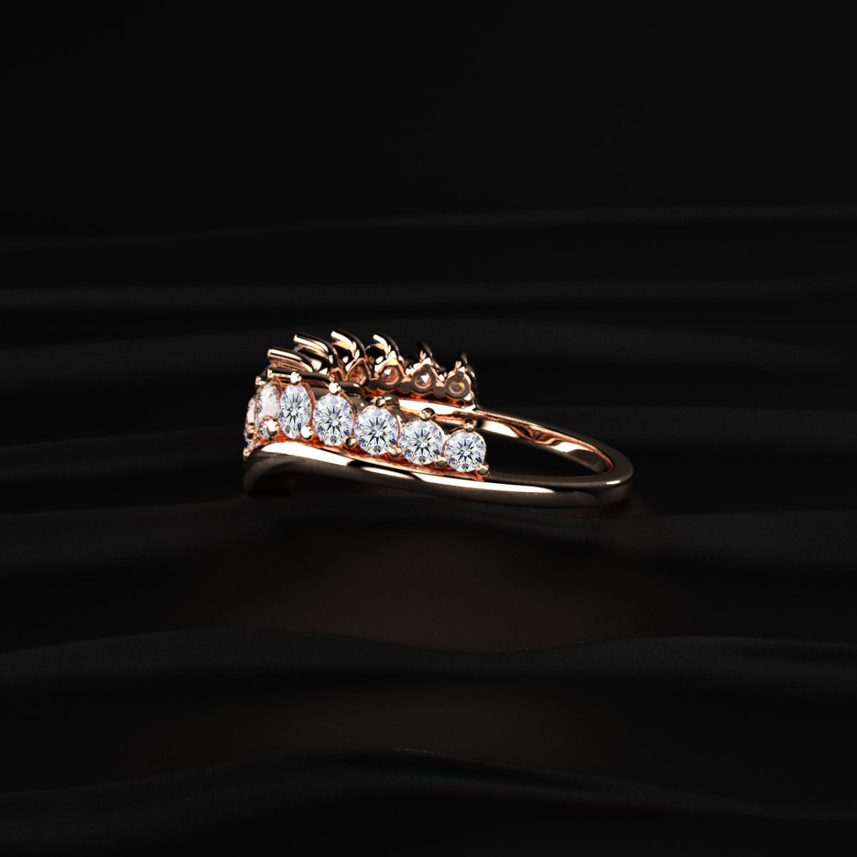 V Shaped Diamond Ring | Earthly Jewels