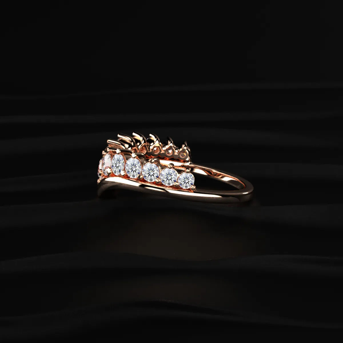 V Shaped Diamond Ring | Earthly Jewels
