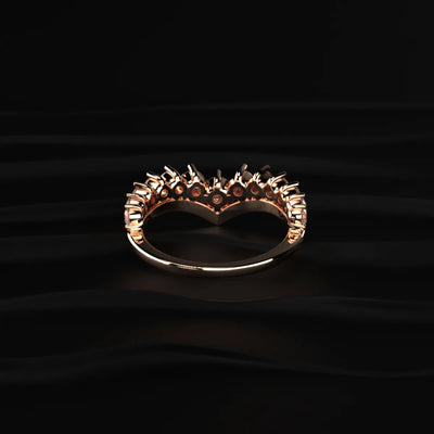 V Shaped Diamond Ring | Earthly Jewels