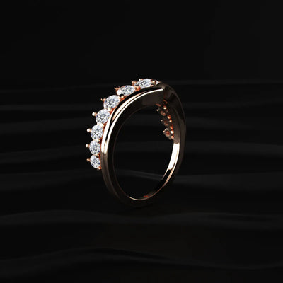 V Shaped Diamond Ring | Earthly Jewels