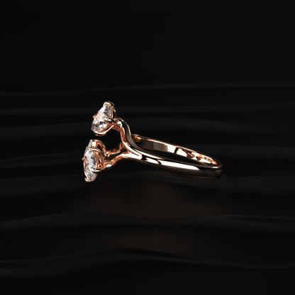 4 Pear Diamond Butterfly Ring | Earthly Jewels