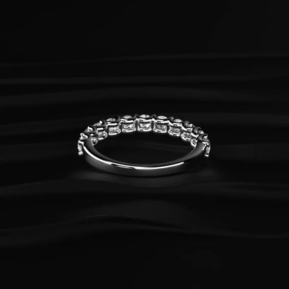 Round Diamond Half Eternity Ring | Earthly Jewels