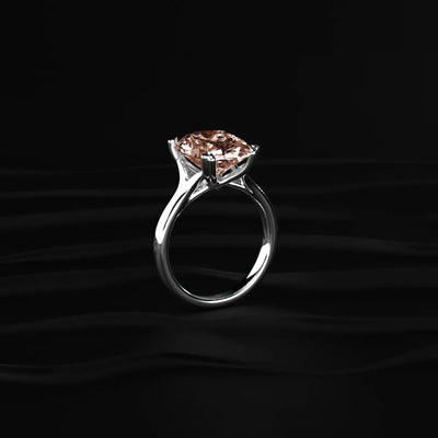 6 Ct Oval Solitaire Ring With Double Prong Set | Earthly jewels