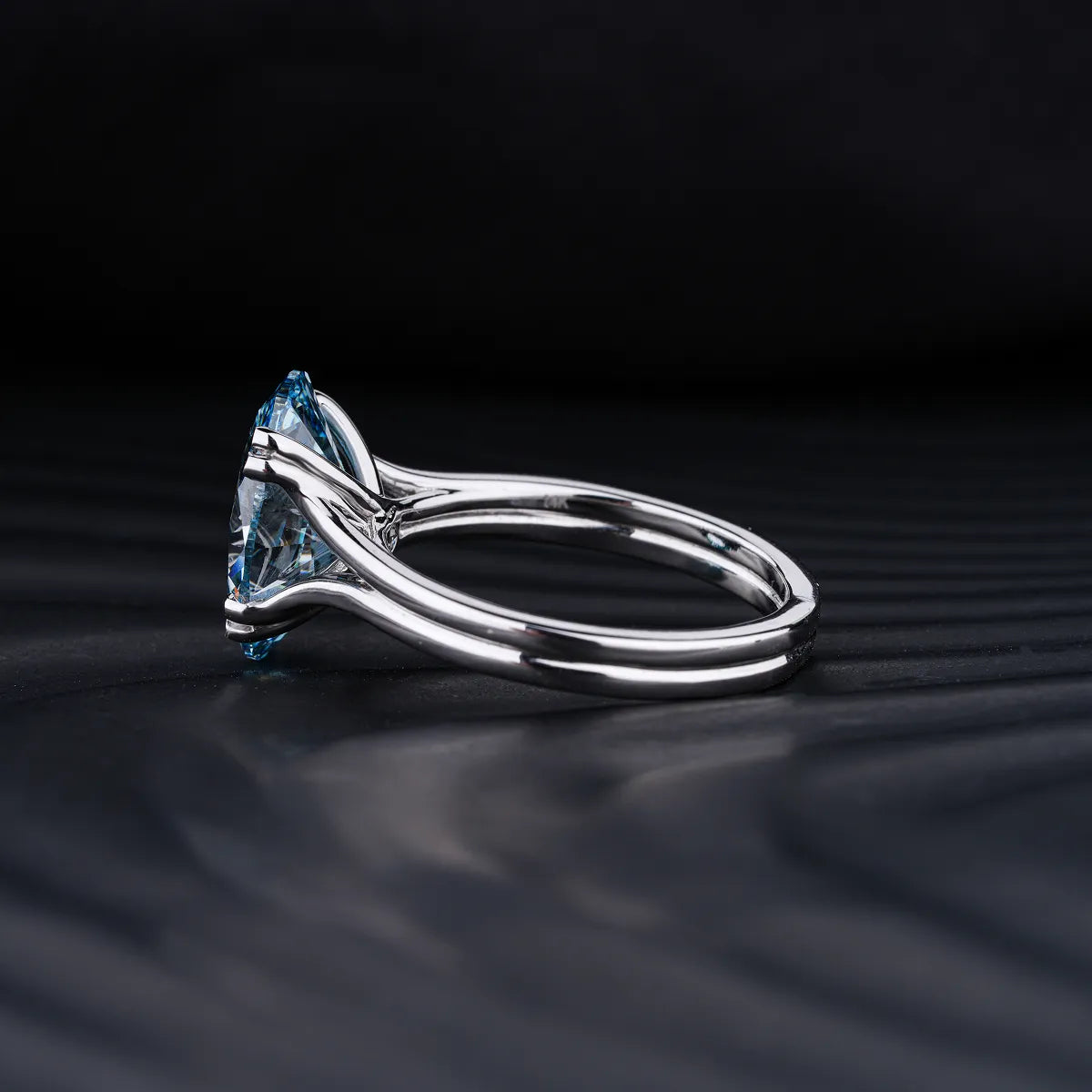 4 Ct Oval Solitaire Ring With Double Prongs | Earthly Jewels 
