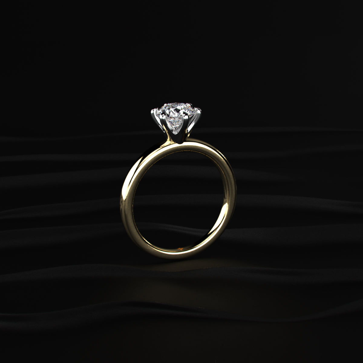 Ct Round Diamond Solitaire Engagement Ring – Earthly Jewels