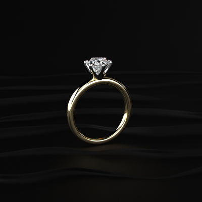 1 Ct Round Diamond Solitaire Engagement Ring – Earthly Jewels