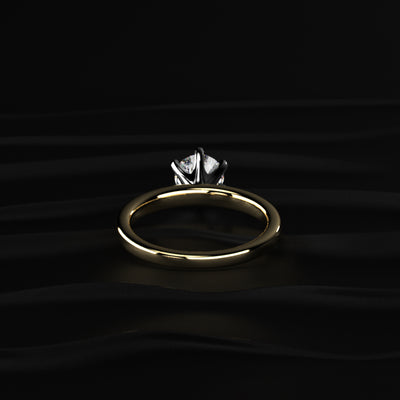 1 Ct Round Diamond Solitaire Engagement Ring | Earthly jewels