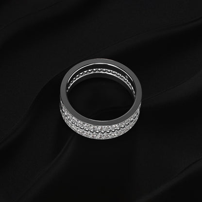 Two Row Eternity Band For Men