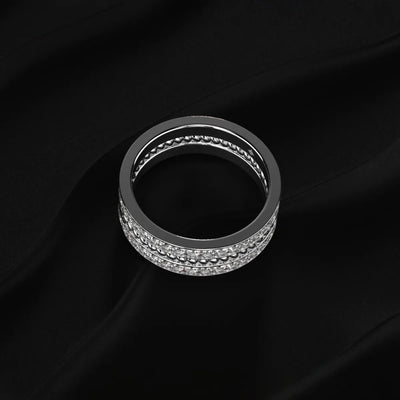 Two Row Eternity Band For Men | Earthly Jewels