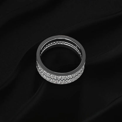 Two Row Eternity Band For Men | Earthly Jewels