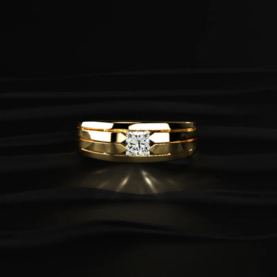 Princess Cut Diamond Ring For Men | Earthly Jewels