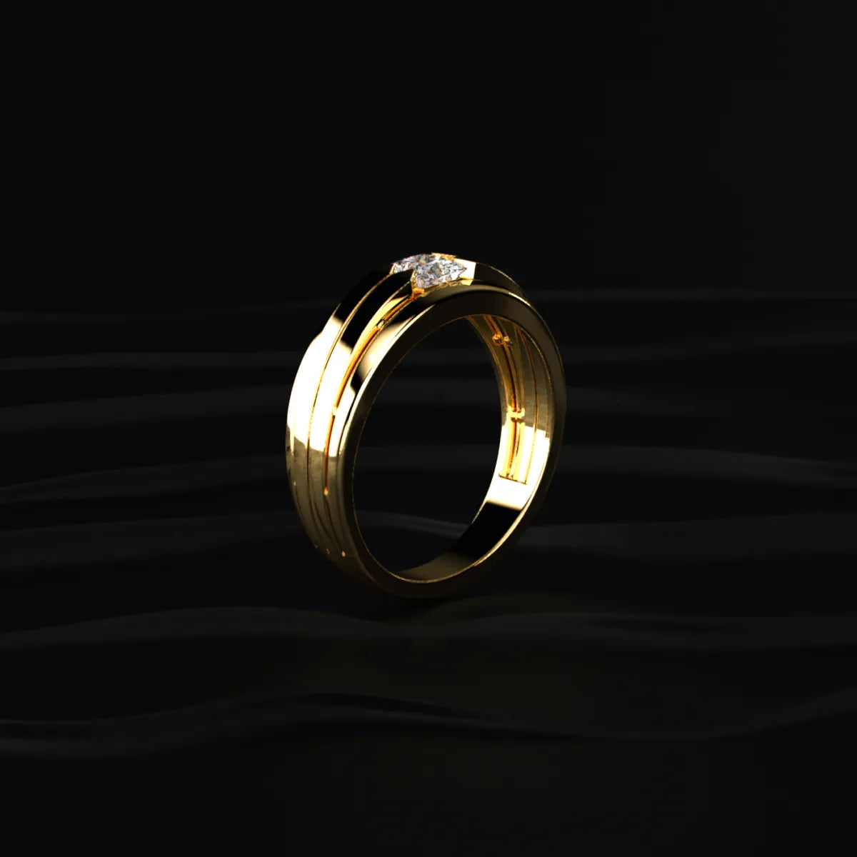 Princess Cut Diamond Ring For Men | Earthly Jewels