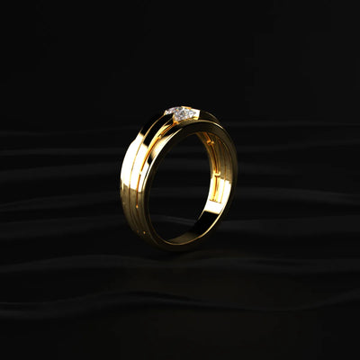 Princess Cut Diamond Ring For Men | Earthly Jewels