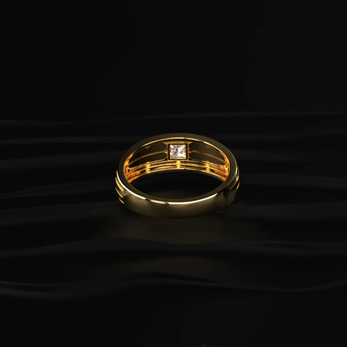 Princess Cut Diamond Ring For Men | Earthly Jewels