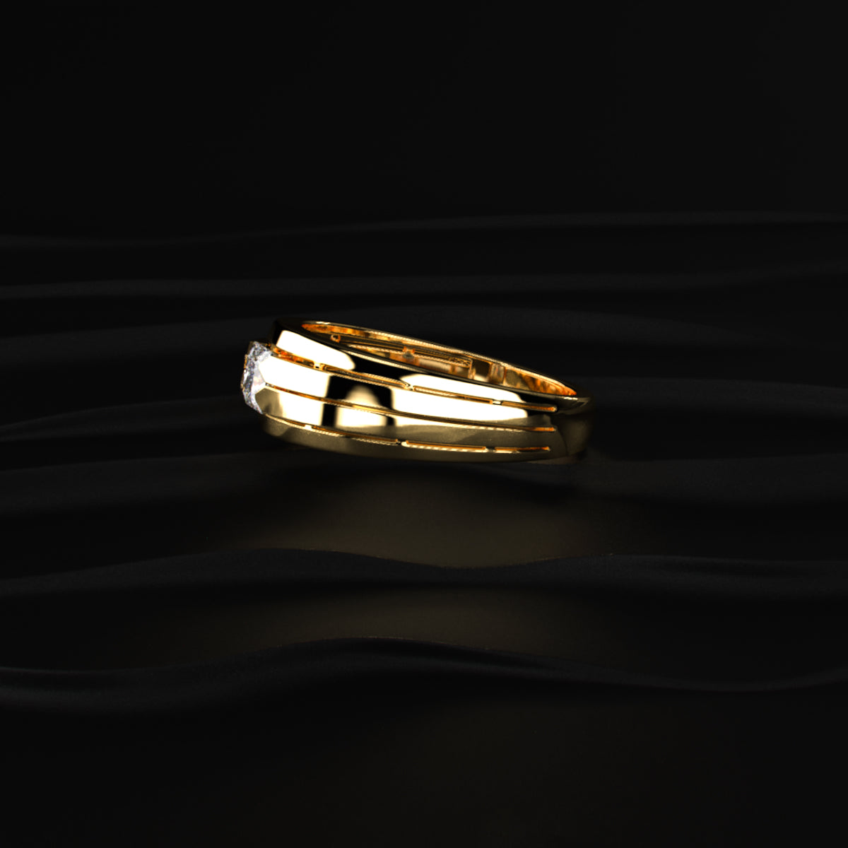Princess Cut Diamond Ring For Men