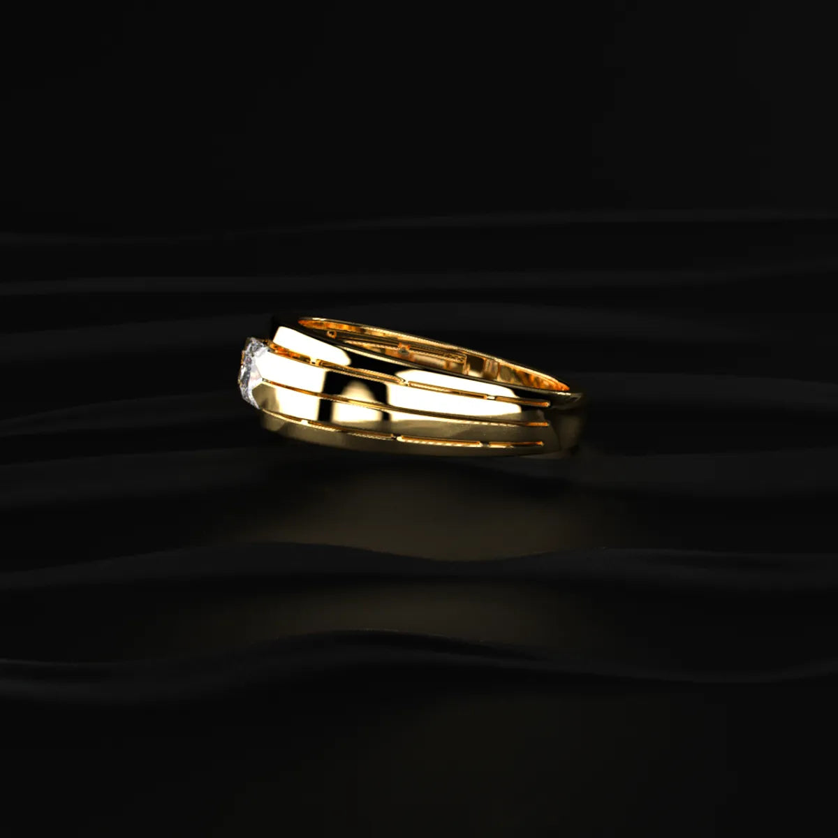 Princess Cut Diamond Ring For Men | Earthly Jewels