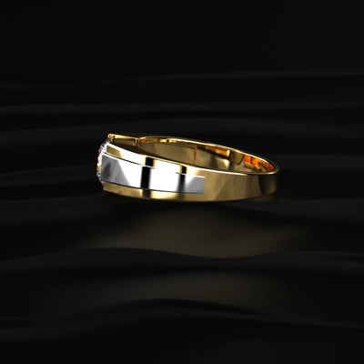 1 Carat Round Solitaire Diamond Ring For Men | Earthly Jewels
